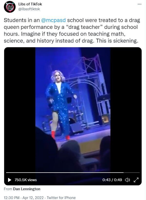 Tweet from LibsOfTikTok